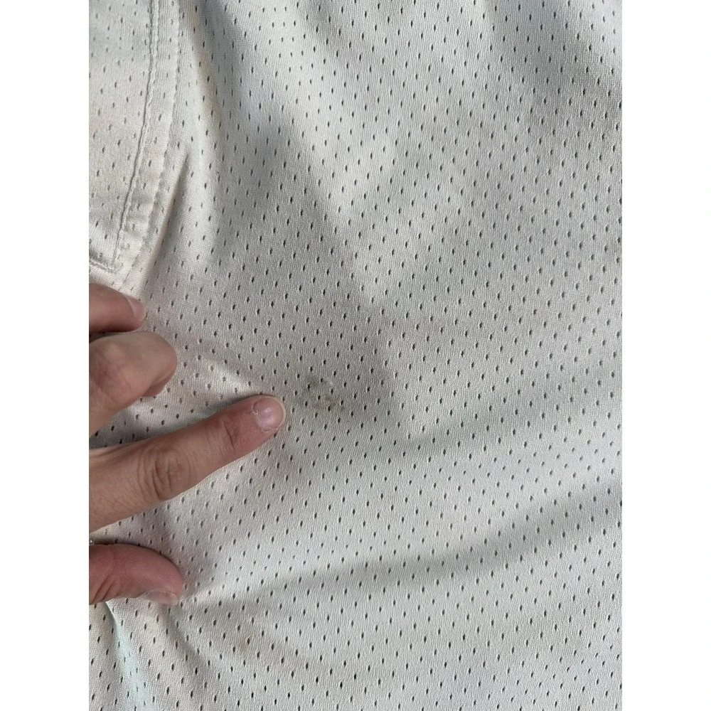 Y2k Abercrombie Fitch Basketball Shorts Mens Large White Mesh Elastic Fitch